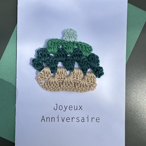 Carte évènement anniversaire verte