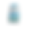 Doudou bonhomme vert, bleu et blanc