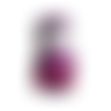 Peluche bonhomme rose et blanc