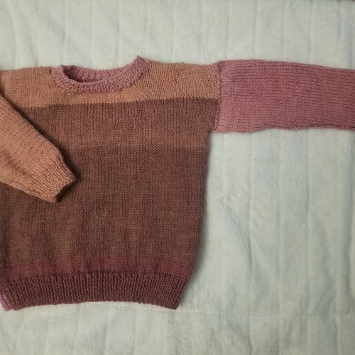 Pull fille multicolore : 2 ans