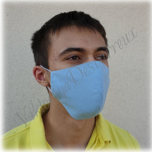Masque de protection visage lavable, masque anti-poussière