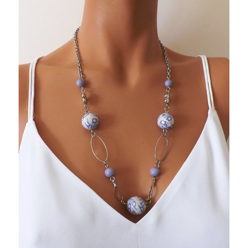 Collier de perles fantaisie unique et original