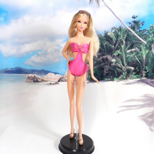 Maillot de bain 1 pièce pour poupée barbie, barbie plage