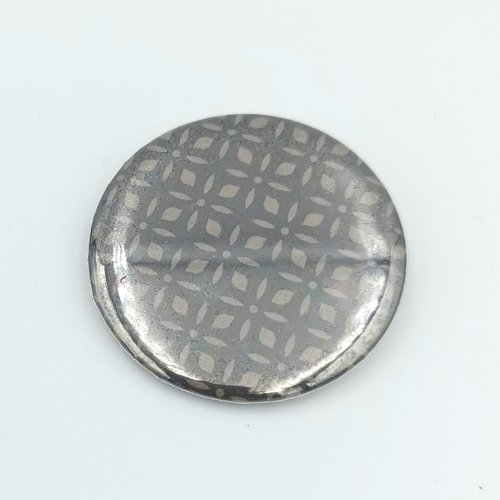 Badge motif géométrique carreaux de ciment  37 mm