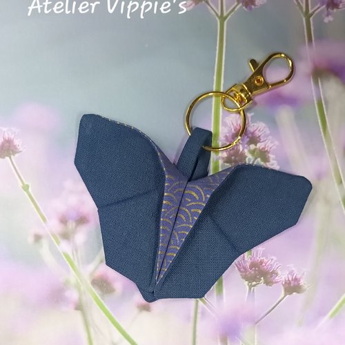 Porte-clés papillon origami