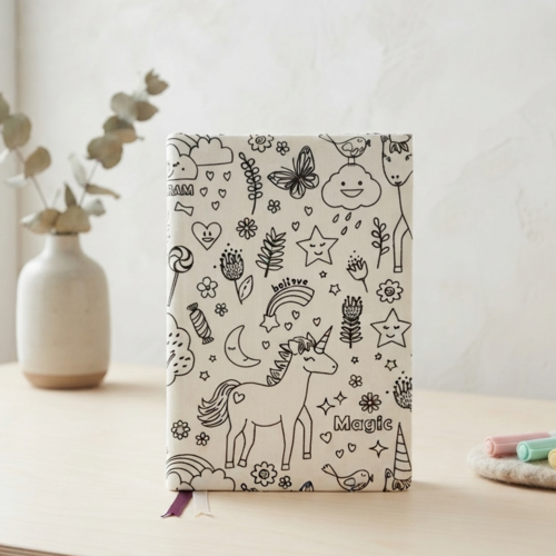 Protége carnet de santé coloriable