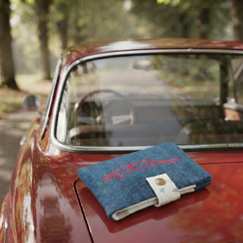 Pochette papier de voiture
