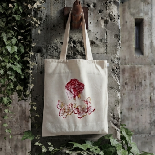 Tote-bag femme papillon