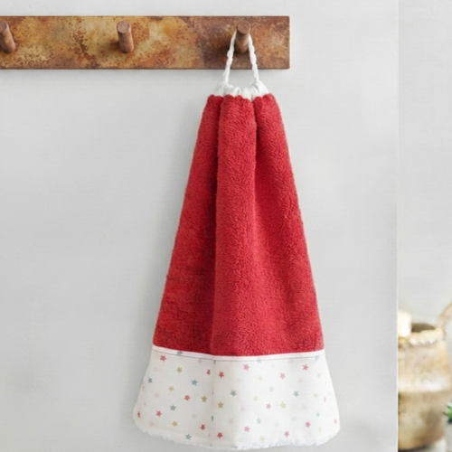Serviette de table élastiqué en éponge et coton