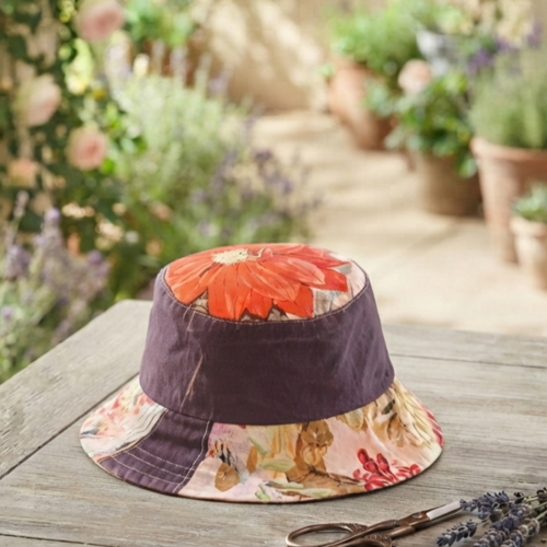 Chapeau d'été réversible et unique
