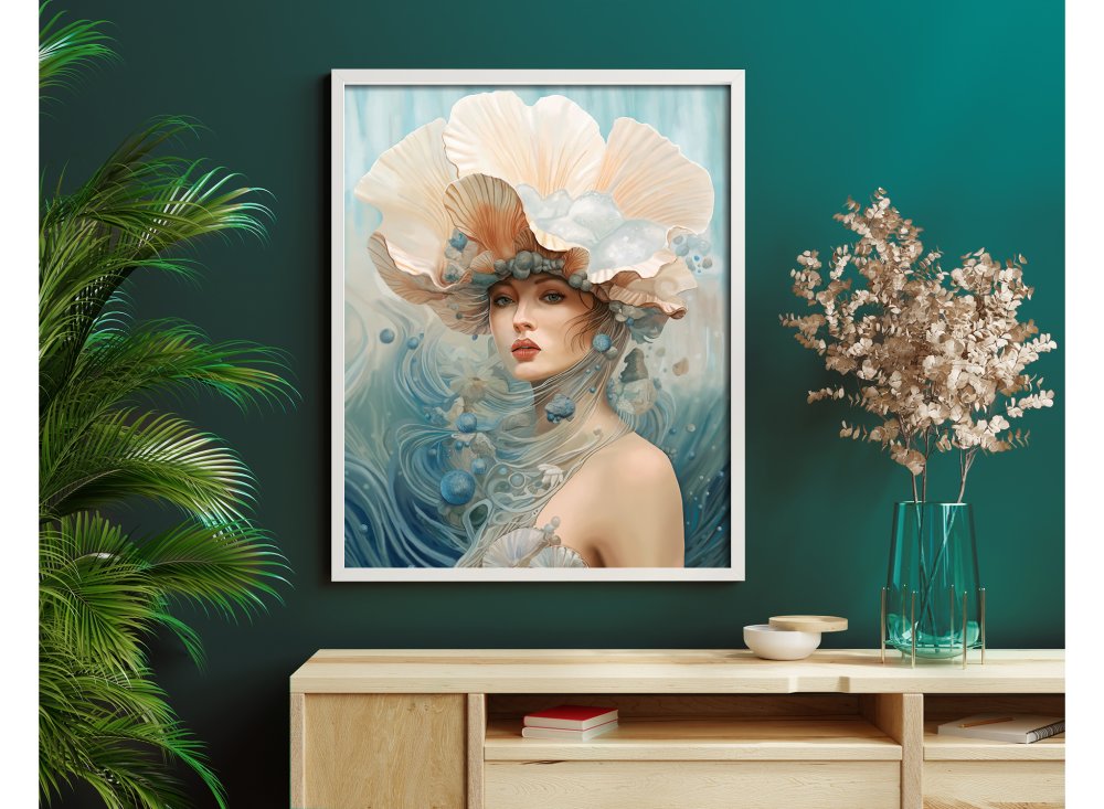 Peinture femme noir et blanc, Téléchargement instantané, Art imprimable,  Affiche imprimée, Art mural, Art numérique, Décoration de la maison | Poster