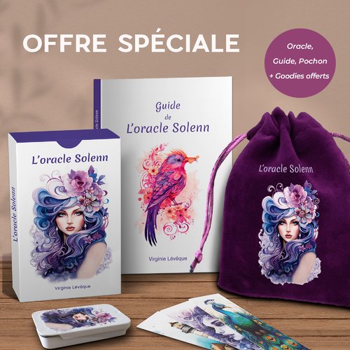 Oracle divinatoire avec guide et pochon et cadeaux offerts