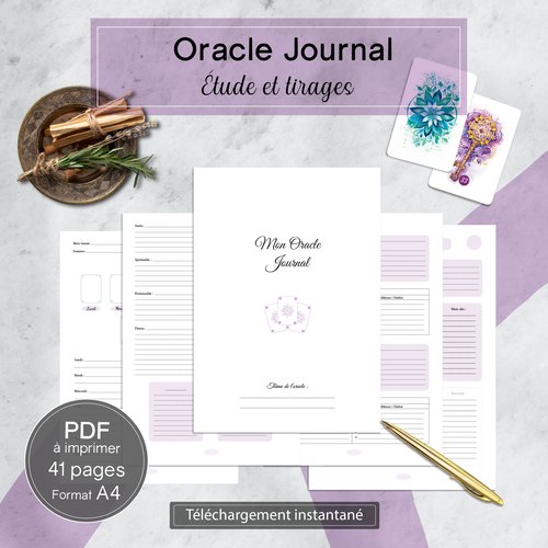 Oracle journal tirages et études à imprimer format a4 pdf
