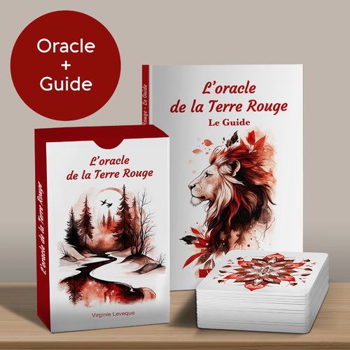 Oracle de la terre rouge et son guide d'interprétation