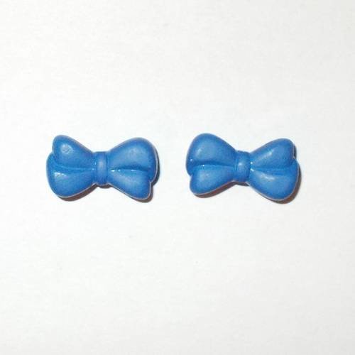 Perles noeuds couleur bleue foncée lot de 2