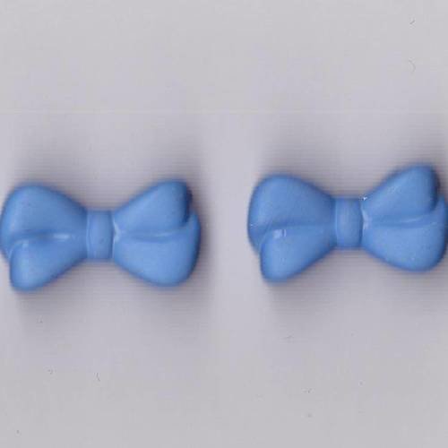 Perles noeuds couleur bleue lot de 2