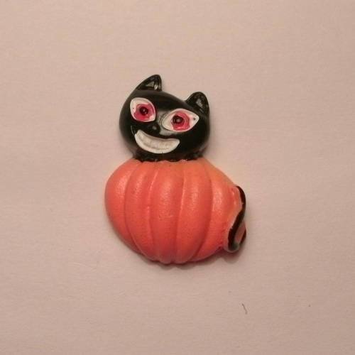 Spécial halloween embellissement pumpkin cat 