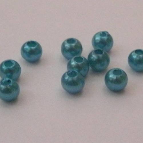 Perles couleur turquoise lot de 10