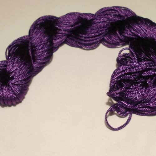 Cordon en satin couleur violette 2 mètres