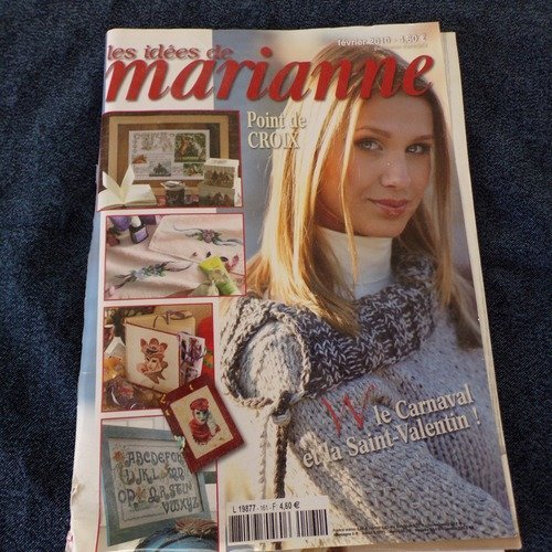Magazine les idées de marianne au point de croix - 02/2010 - numéro 161