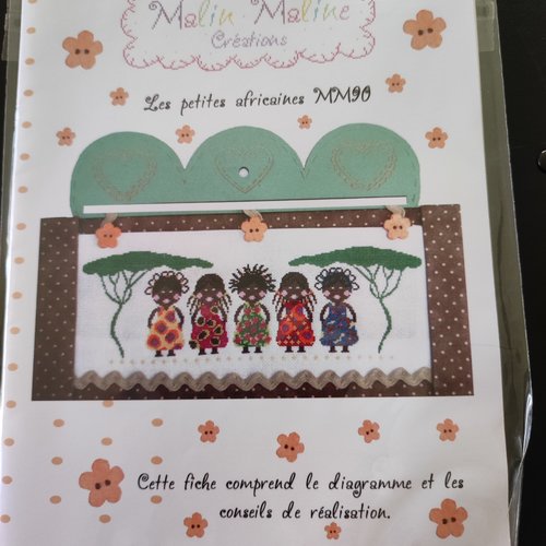 Grille point de croix les petites africaines - malin maline créations