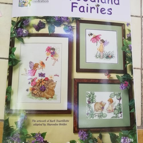 Woodland fairies - livret de 3 grilles de point de croix