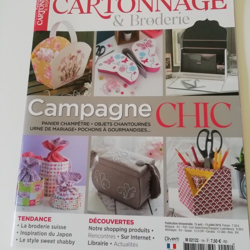 Passion cartonnage et broderie n°1- campagne chic