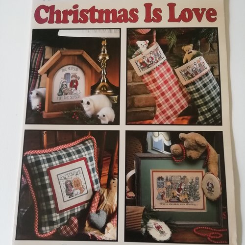 Livret point de croix-leisure arts, christmas is love