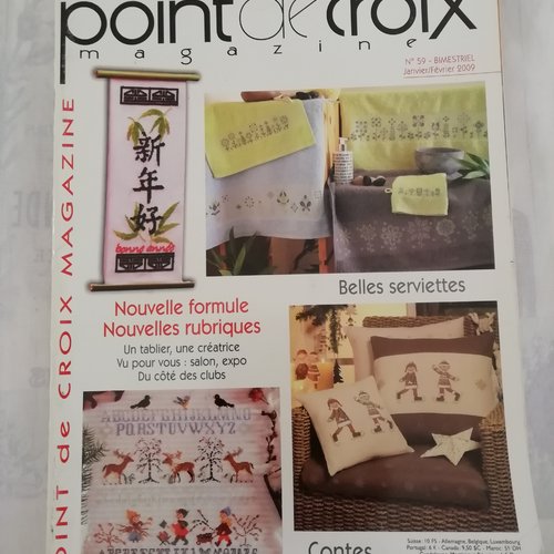 Point de croix magazine, bimestriel - n° 59 - janvier /février 2009