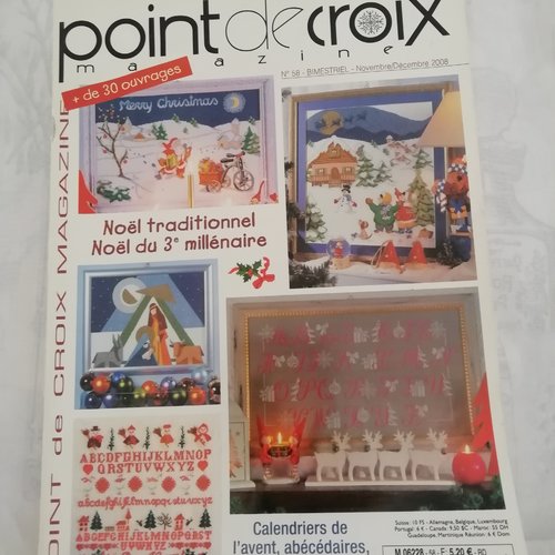 Point de croix magazine, bimestriel - n° 58 - novembre /décembre 2008