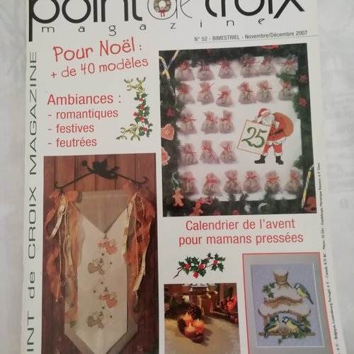 Point de croix magazine, bimestriel - n° 52 - novembre /décembre 2007