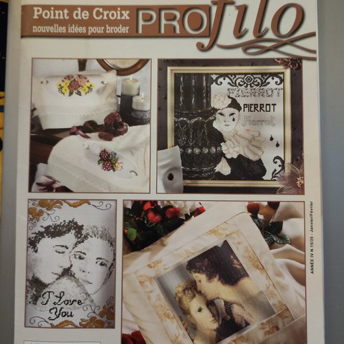 Magazine profilo point de croix - bimestriel janvier/février n°15
