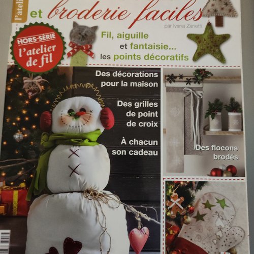 Magazine noël en couture et broderie facile - novembre 2017 n°8