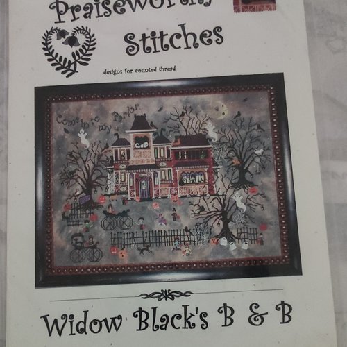 Grille point de croix window blacks b & b - praiseworthy stitches