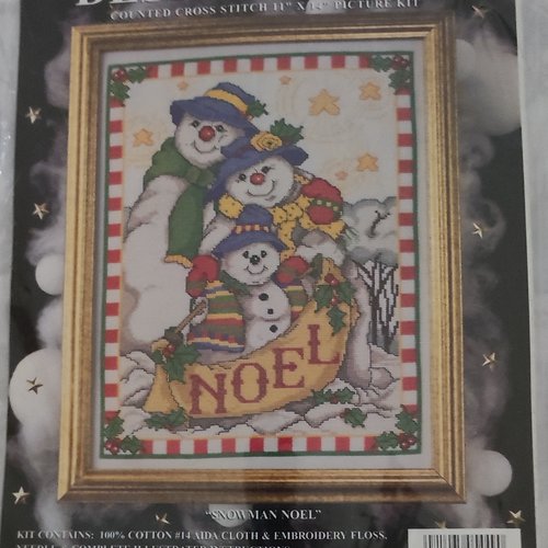 Kit point de croix noël - design works