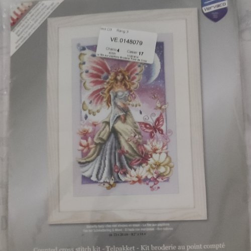 Kit point de croix butterfly fairy- vervaco