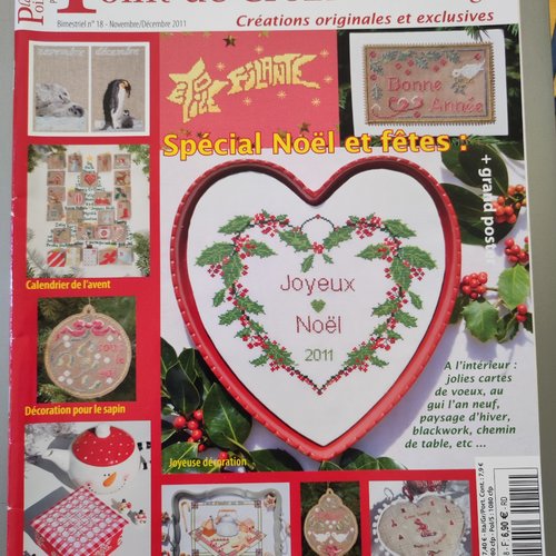 Magazine plaisir de broder au point de croix - bimestriel n°18 novembre/décembre 2011