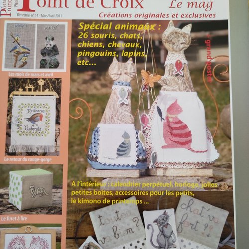 Magazine plaisir de broder au point de croix - bimestriel n°14 mars/avril 2011