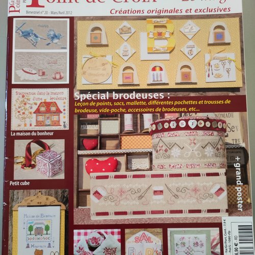 Magazine plaisir de broder au point de croix - bimestriel n°20 mars/avril 2012