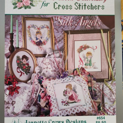 Livret broderie ruban et point de croix - jeanette crews design