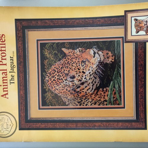 Livret point de croix animal profiles, le jaguar - cross my heart