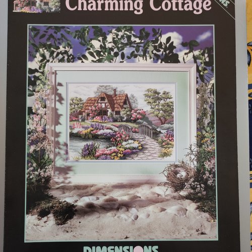 Grille point de croix charmant cottage - dimensions