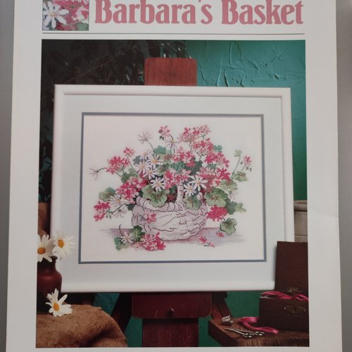 Grille point de croix barbara's basket-ball dimensions