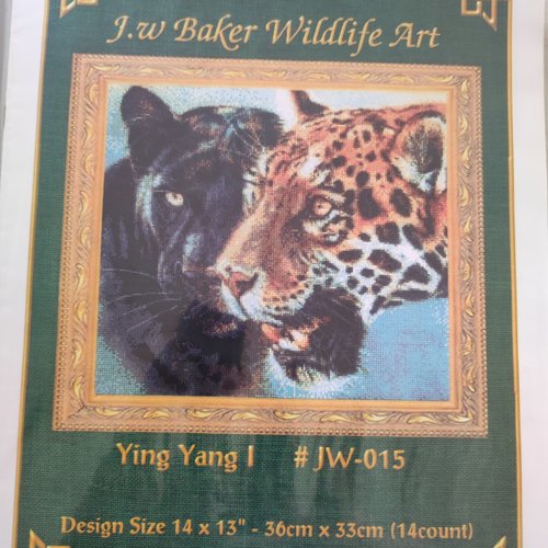 Grille point de croix ying yang - kustom kraft needleworks