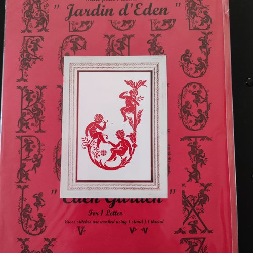 Grille point de croix lettre j - dessins dhc