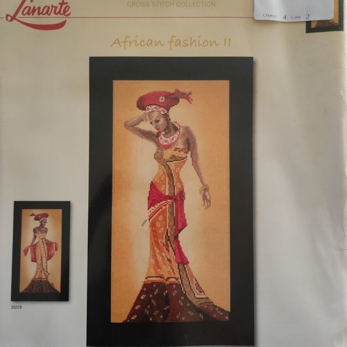Kit point de croix lanarte - african fashion 2