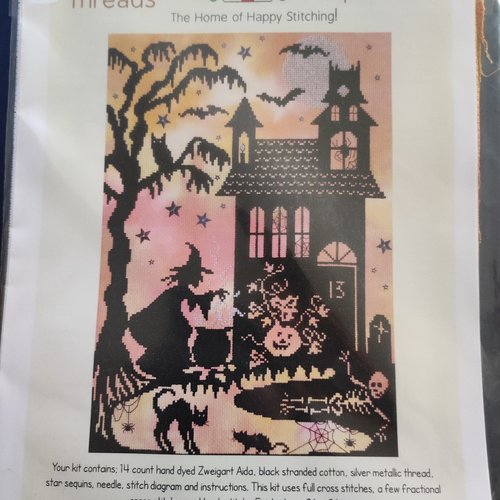 Kit point de croix bothy threads - enchanted pumpkin house
