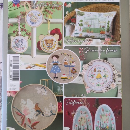 Magazine création point de croix - n°111- printemps 2025