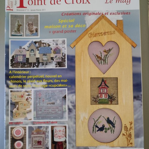 Plaisir de broder point de croix, le mag - bimestriel janvier/février 2011, n° 13