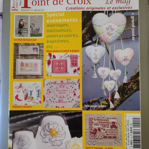 Plaisir de broder point de croix, le mag - bimestriel mai/juin2011, n° 15